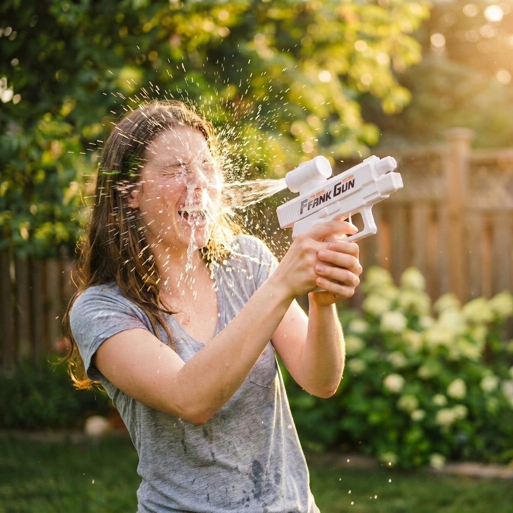 Water Gun Prank Gun Double Sided Shooting Two Triggers Psikus Toy Manufacturer code WSP-PNW-01
