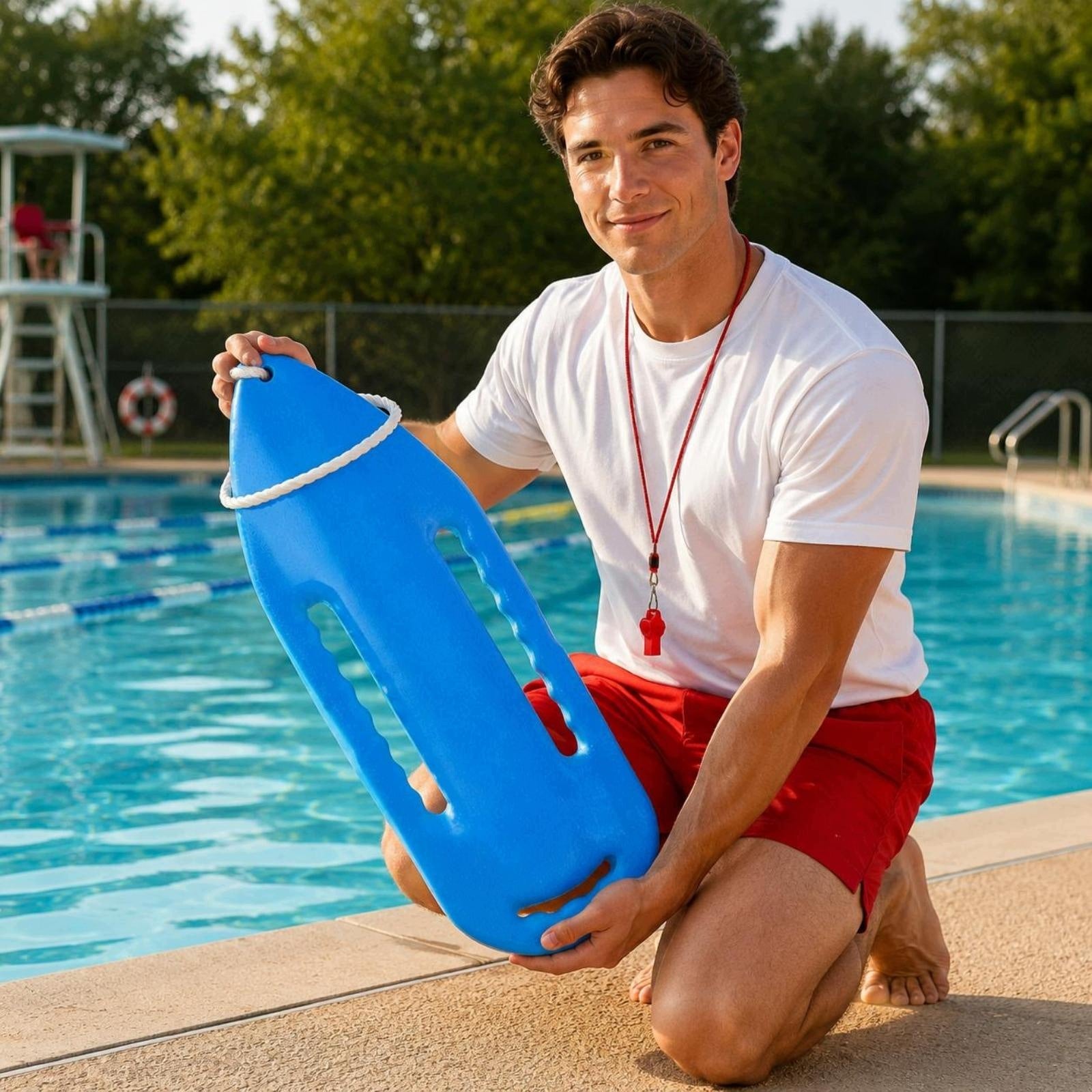 Water Incident Response Buoys Board Dense Polyethylene Life Red 78-29-16cm Packaging status original