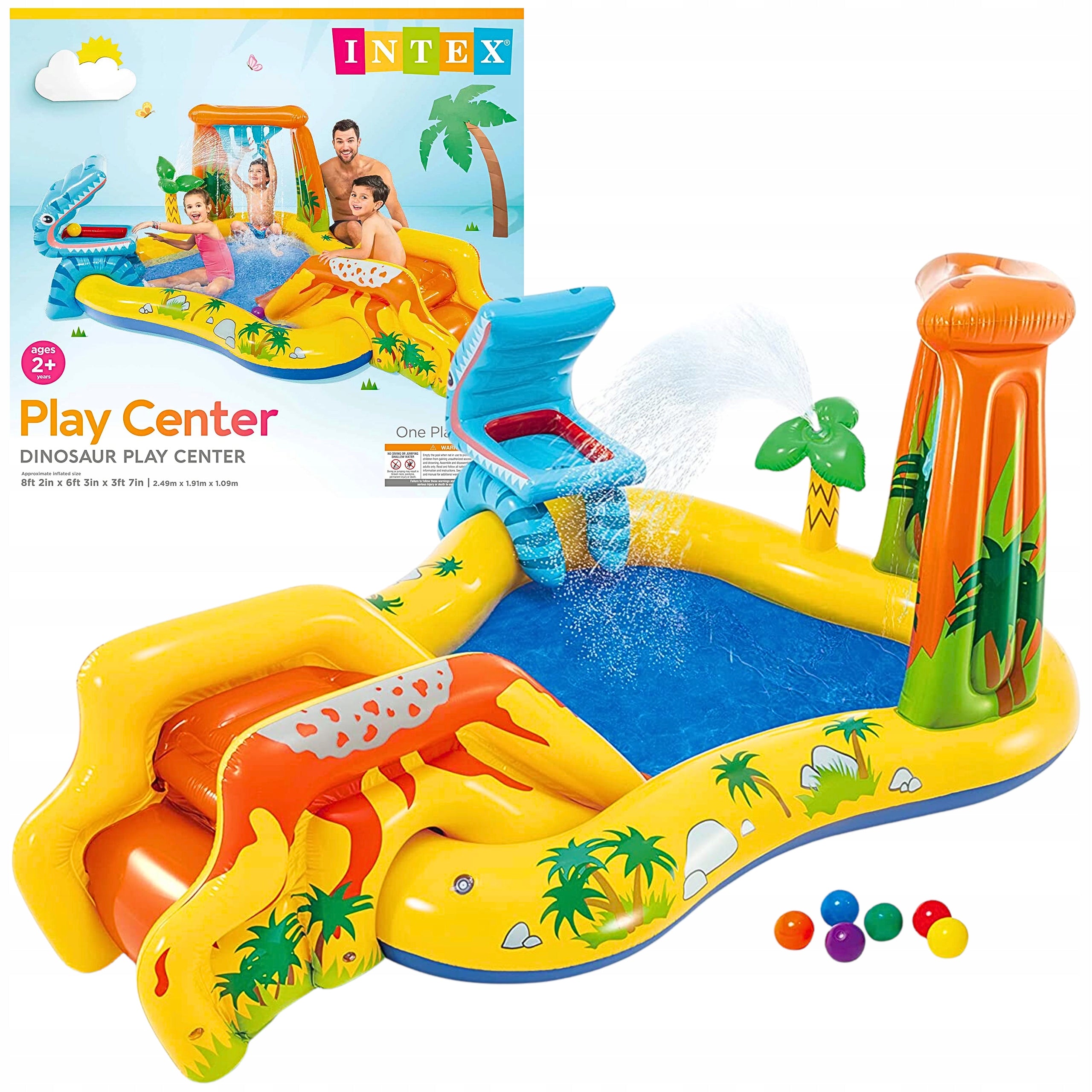 Water Playground Swimming Pool Inflatable for Children Garden Fountain Intex 57444