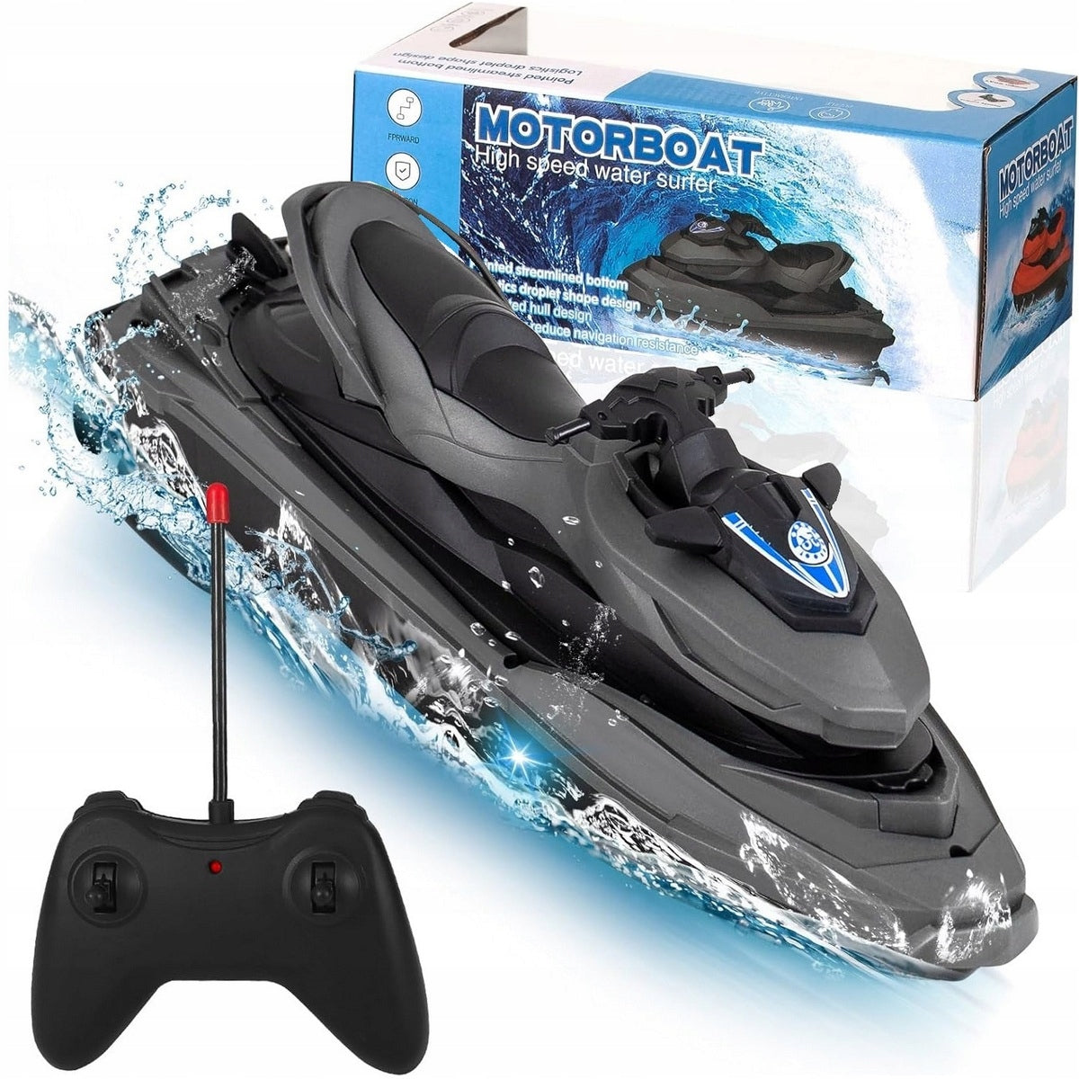 Water Scooter Controlled MOTORBOAT BOAT REMOTE CONTROLLED RC