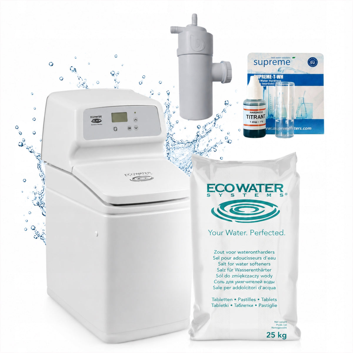 Water Softener ECOWATER COMFORT+ 200 Water Treatment Station for 1-3 People