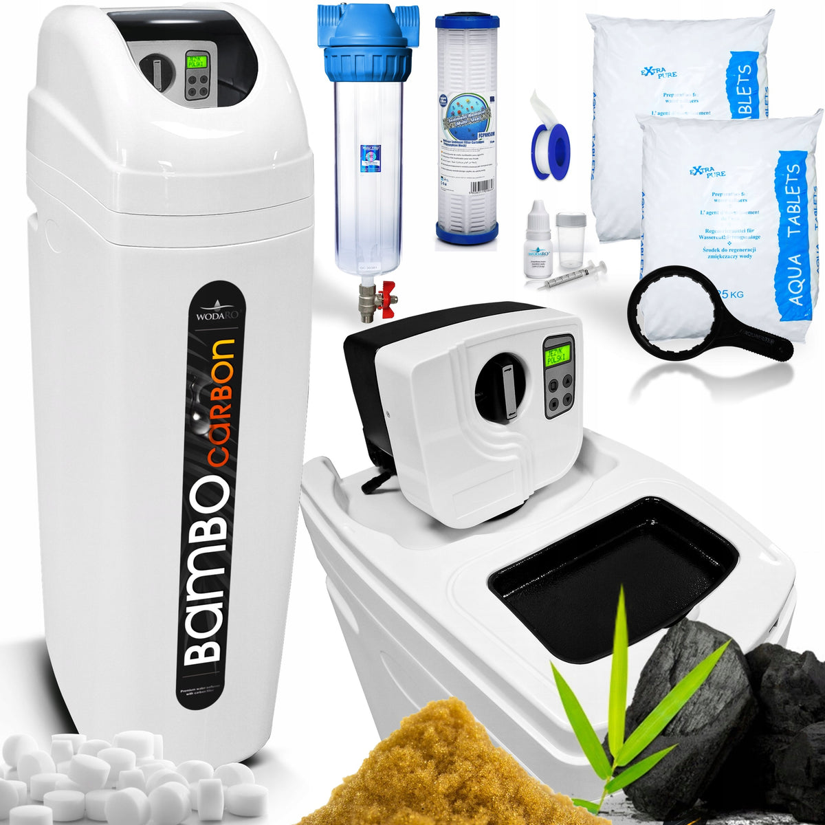 Water Softener wodaRO Bambo Carbon Hybrid 2in1 with Carbon Bed