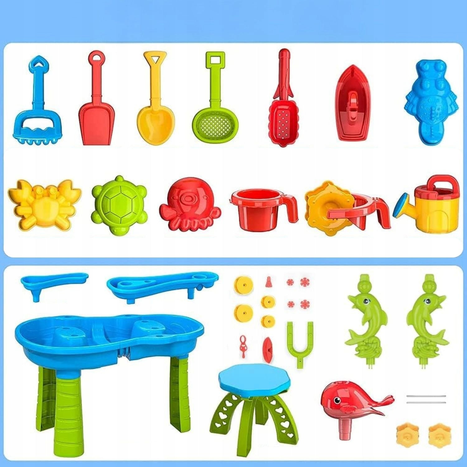 Water Table Sandbox Water Sand Toys Bucket Children Garden Track Kid's age 3+ years
