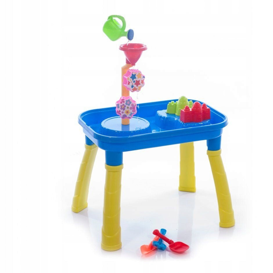 Water Table for Kids Bucket Sandbox Table SET - 14 Accessories Color blue