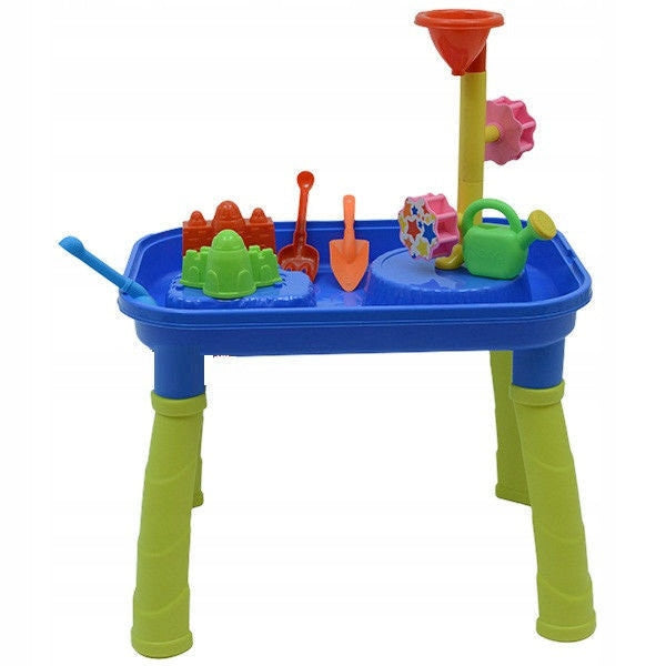 Water Table for Kids Bucket Sandbox Table SET - 14 Accessories Kid's age 3+ years