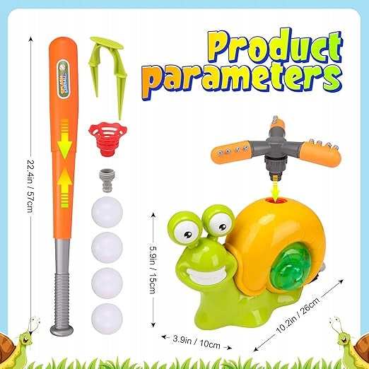 Water Toy 2in1 Garden Sprinkler Ball Launcher Baseball for Kids HIT Brand no brand