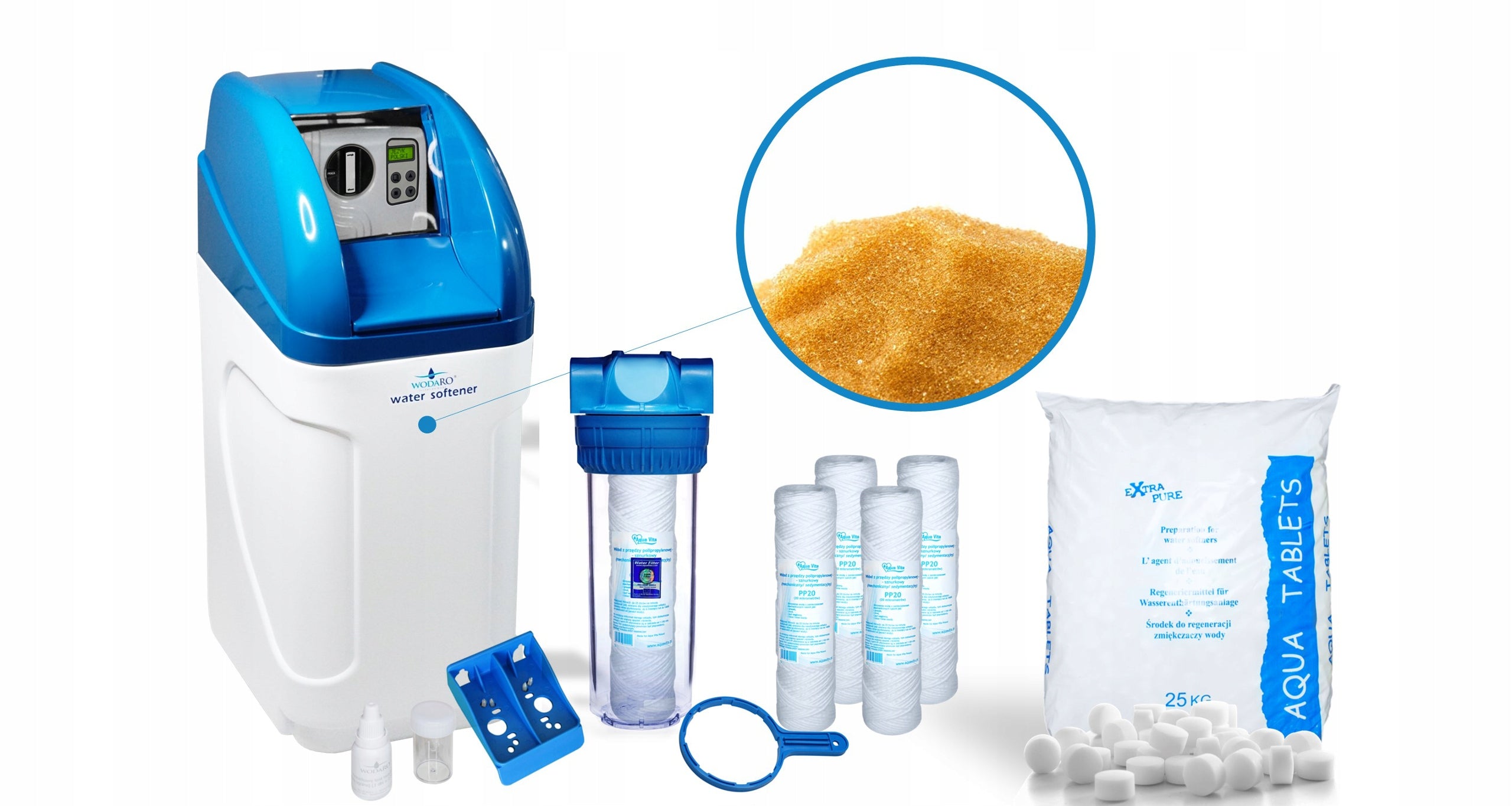 Water Treatment Station for Home OCEAN BNT 10 MINI Softener Compact Salt Brand wodaRO