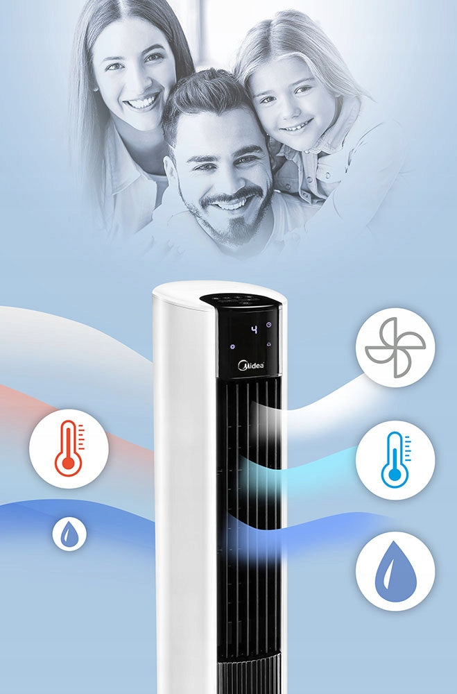 Water air conditioner MIDEA Comfee column fan PURIFIER 30m Brand Concept