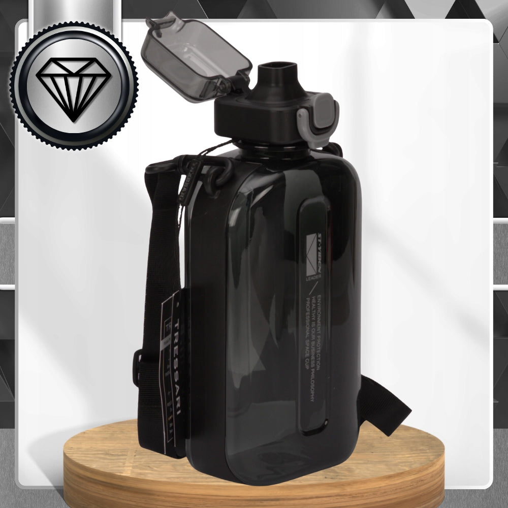 Water bottle 750ml motivational sports water bottle sealed BPA FREE TRESSARI Volume 750 ml