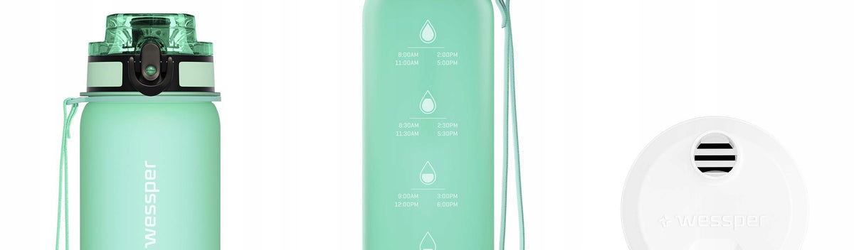 Water bottle filter bottle tritan 0,5L Wessper B4 + 3x filters Packaging status original
