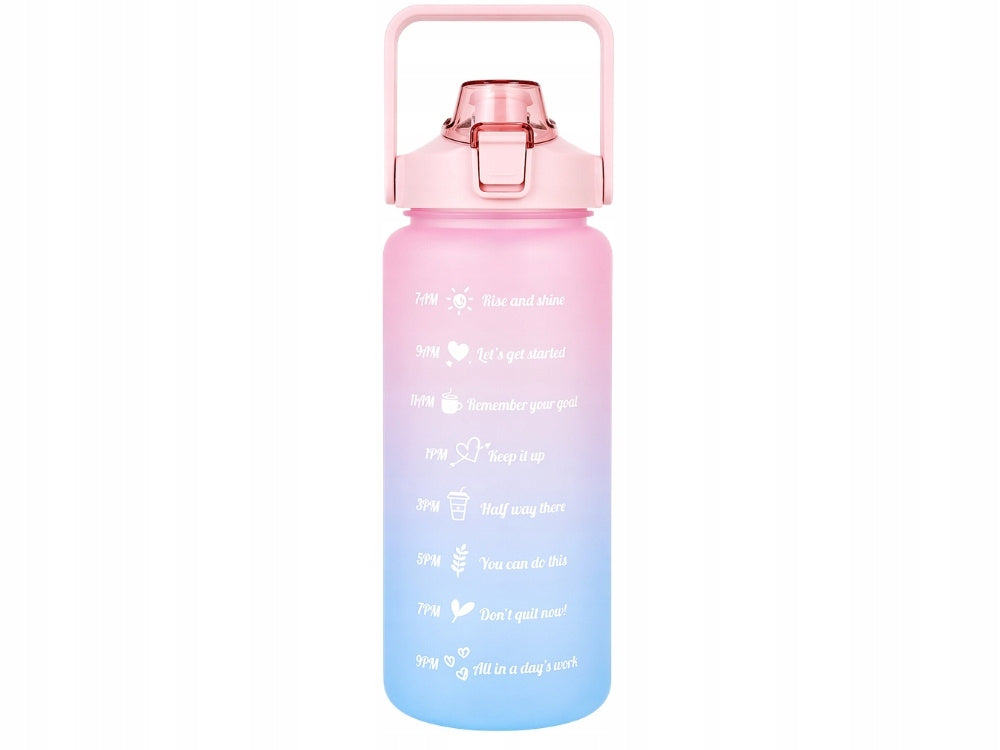 Water bottle motivational bottle 2000 ml with straw measuring cup sport fitness Product weight with unit packaging 0.21 kg