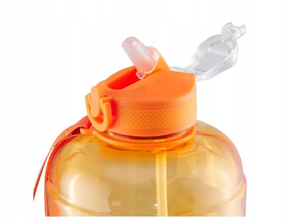 Water bottle water bottle CRIVIT 2 l. with mouthpiece straw and measuring cup pomararańcz Manufacturer code 486665_2501