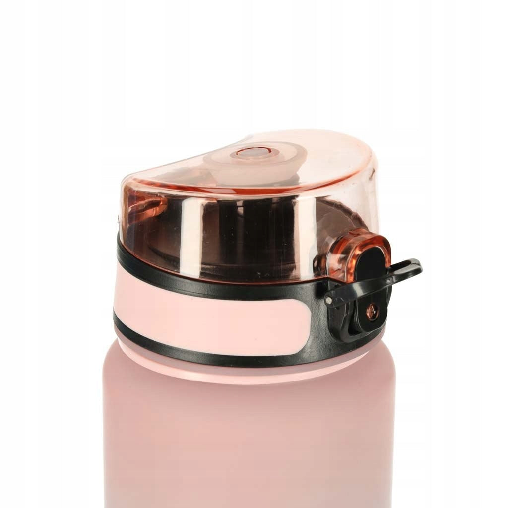 Water bottle water bottle with sports mouthpiece BPA FREE 600ml pink- Kik Brand Ikonka