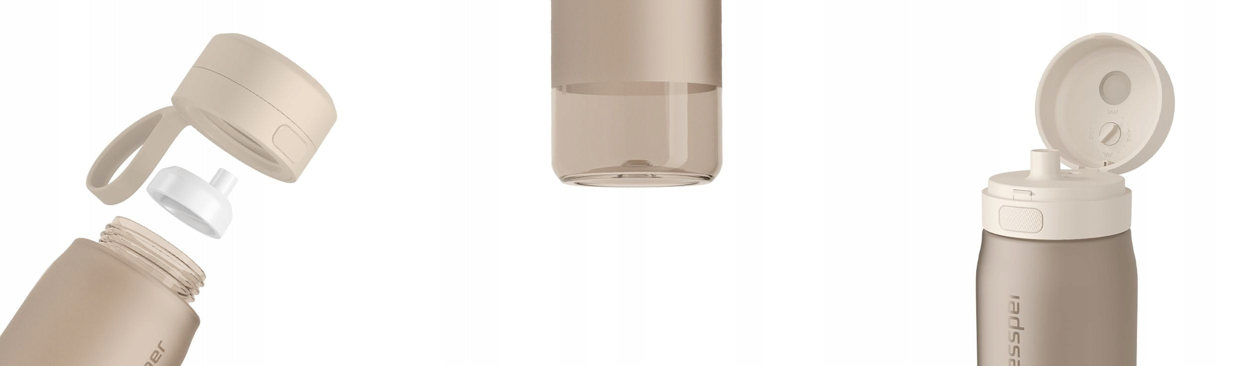 Water bottle with filter TRITAN BPA FREE WESSPER B2 500ml Manufacturer code WES273-500-BG