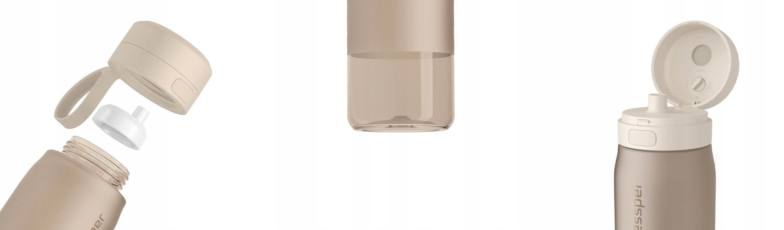 Water bottle with filter TRITAN BPA FREE WESSPER B2 700ml Manufacturer code WES273-700-BG