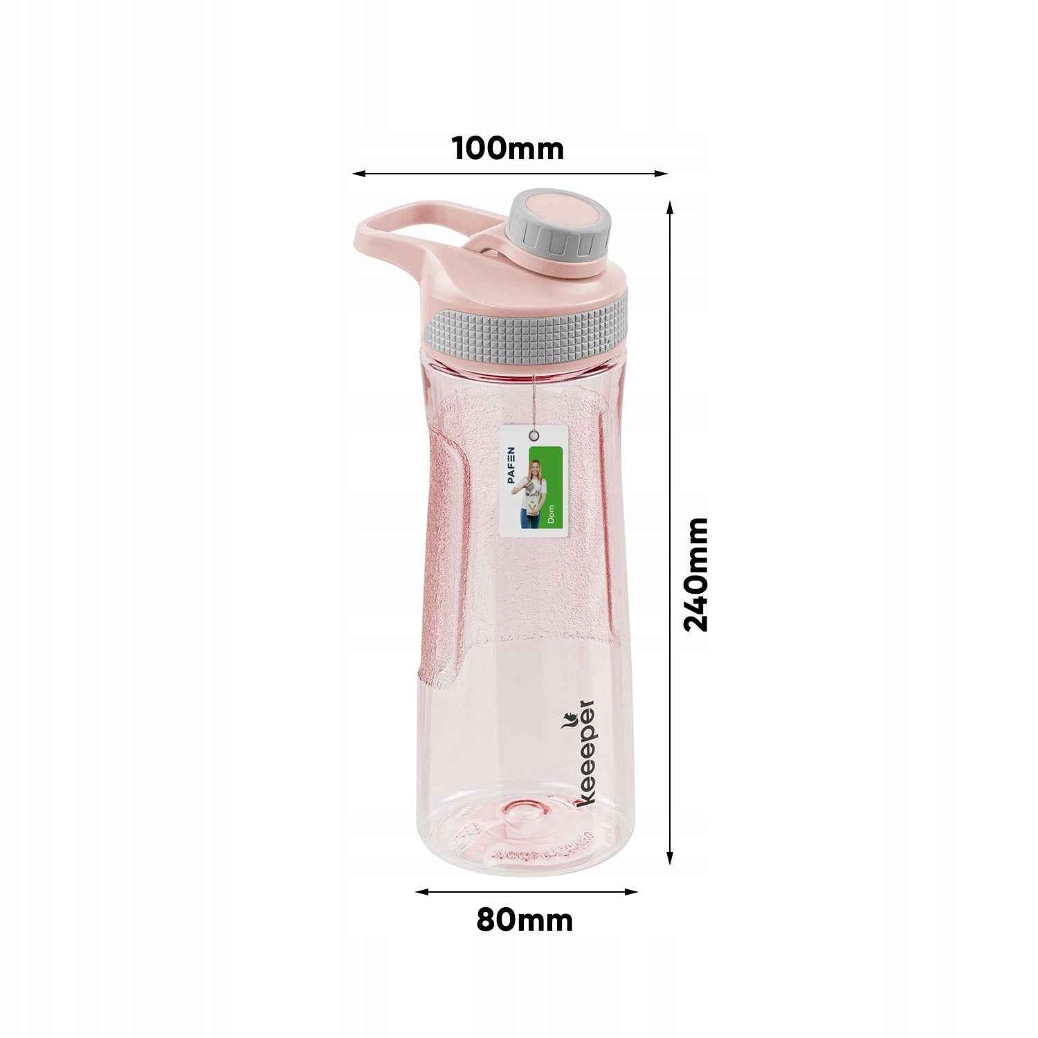 Water bottle with filter strainer with tilting stopper holder pink 730 ml Model other