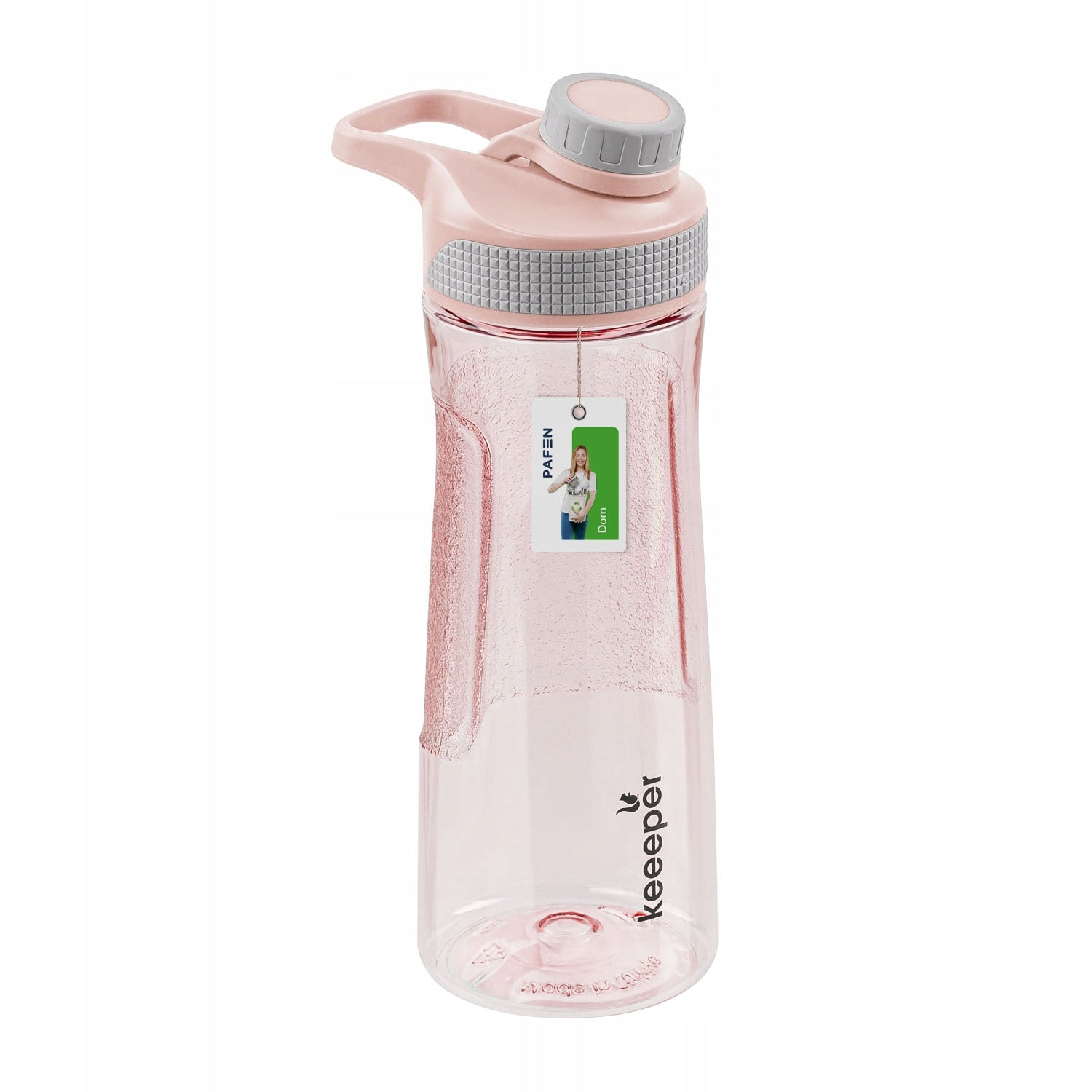 Water bottle with filter strainer with tilting stopper holder pink 730 ml