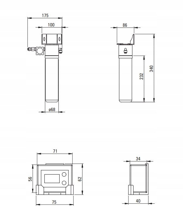 Water filter Deante Packaging status original