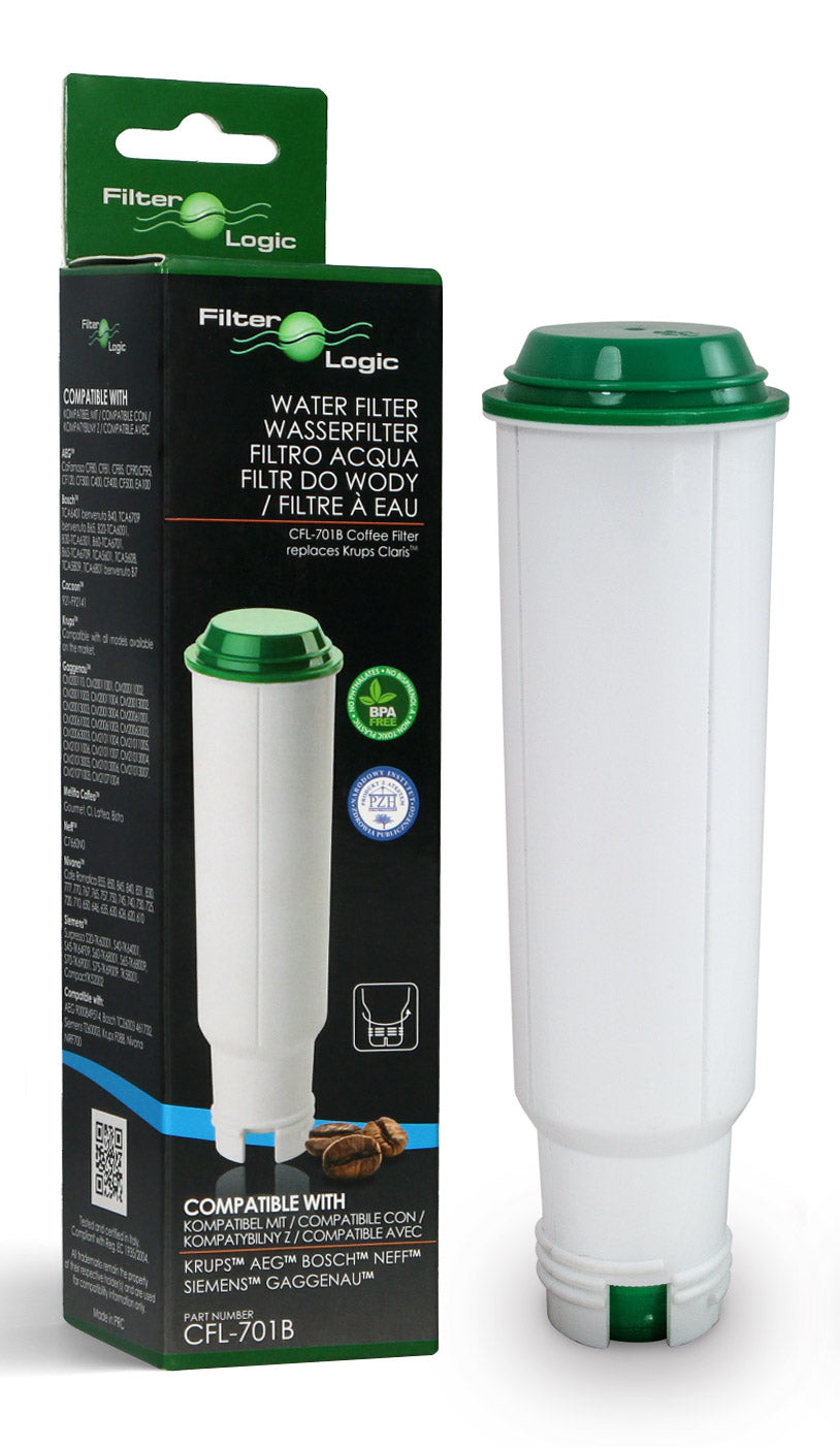 Water filter FilterLogic CFL-701B for Krups machine 3pcs +descaler 500ml Brand FilterLogic