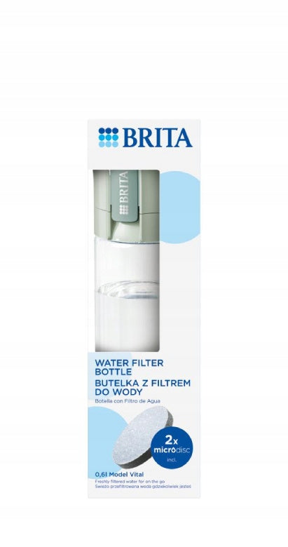 Water filter bottle BRITA Vital 0,6l - Pastel green Model Active