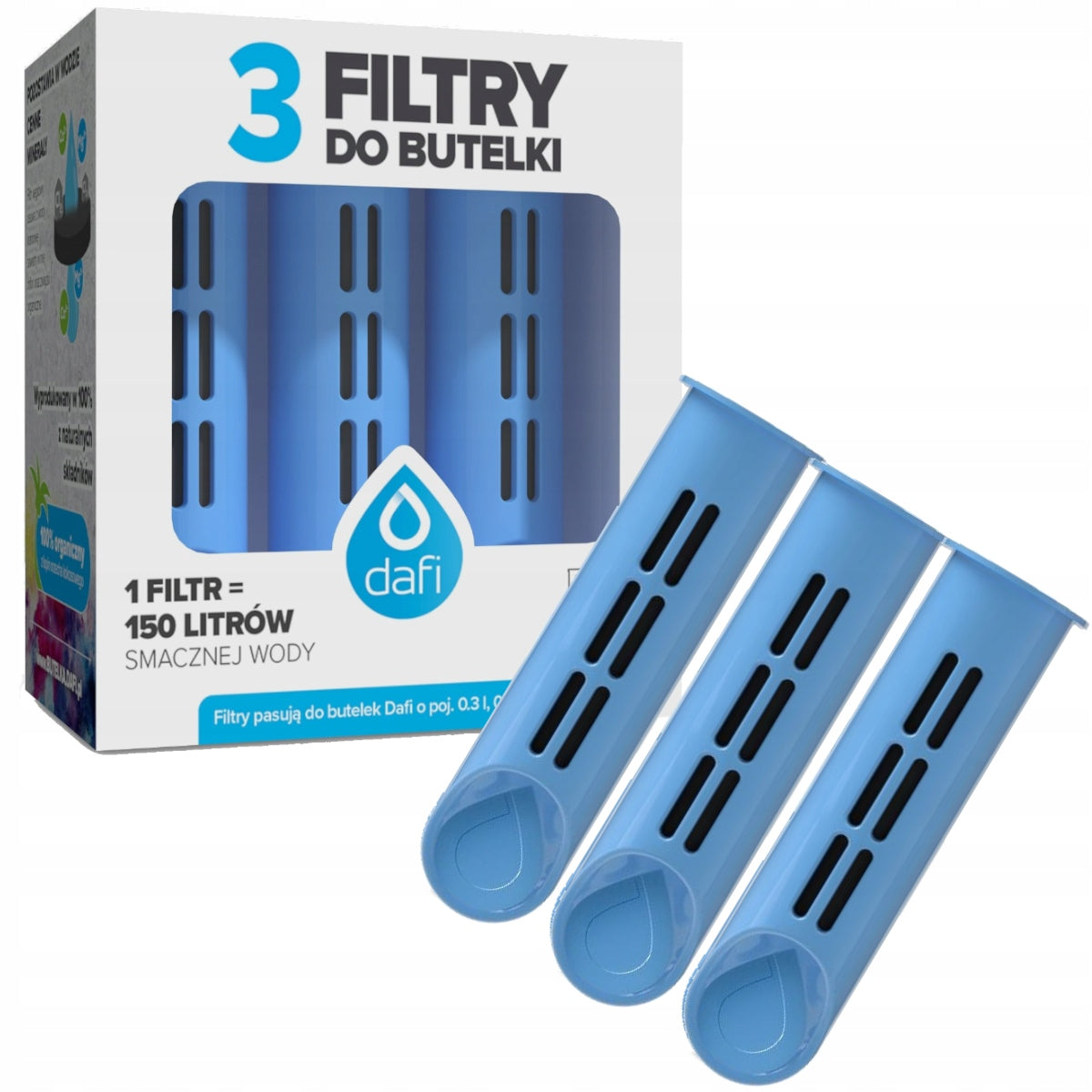 Water filter bottle Dafi Soft blue 0,5l + 4 filters set EAN (GTIN) 5904870075098