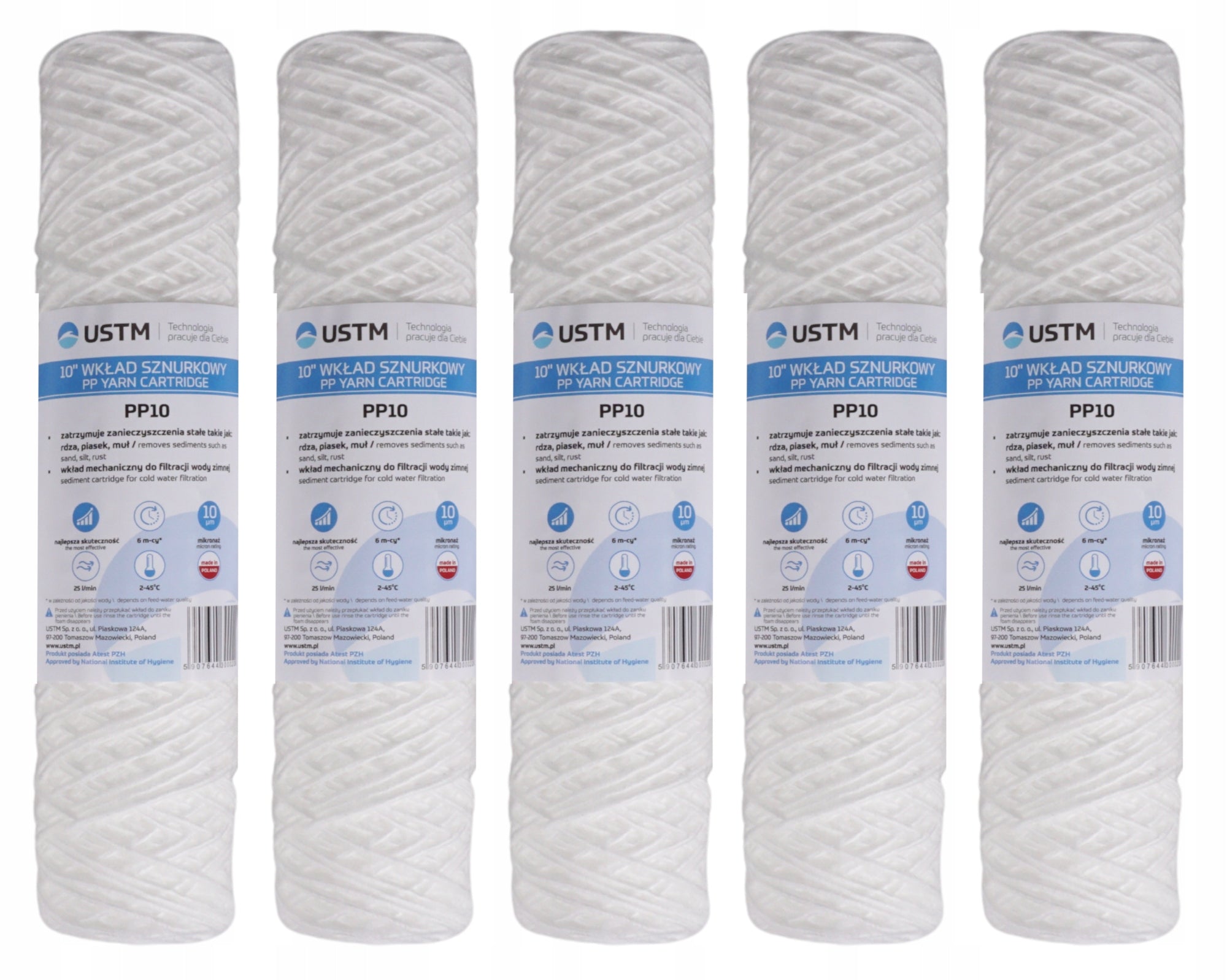 Water filter cartridge UST-M PP10 string cartridge 10" 5pcs
