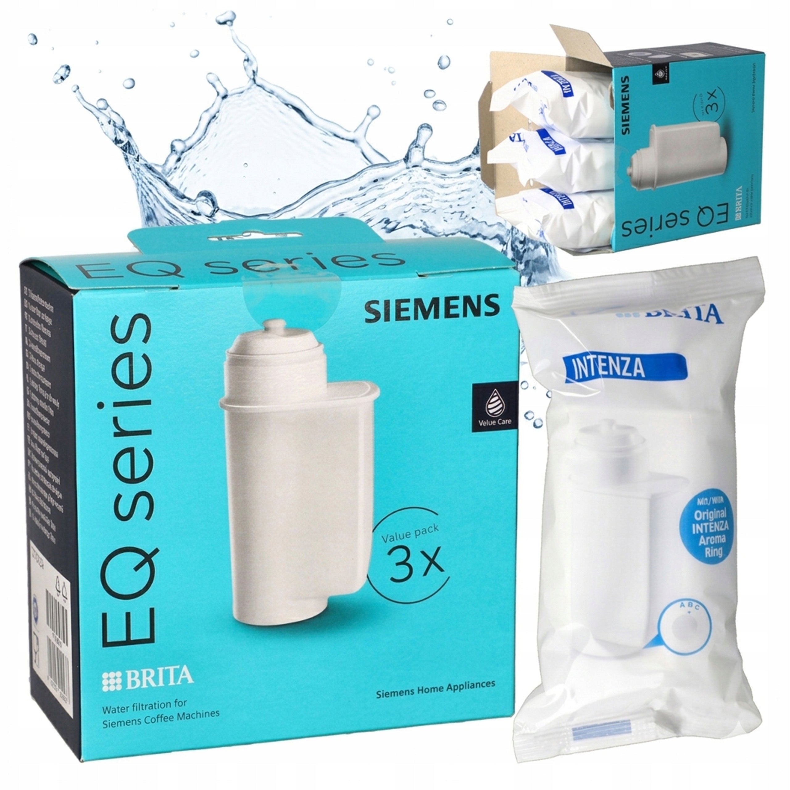 Water filter for Siemens cartridge Brita Intenza TZ70003 EQ series 3 pcs