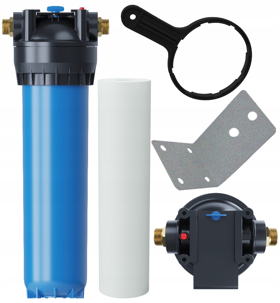 Water filter in-line body BIG BLUE 20'' AQUAPHOR