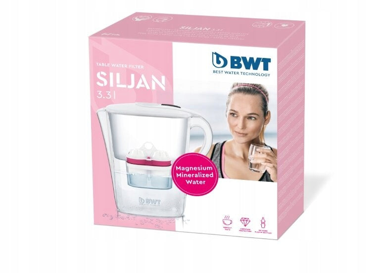 Water filter jug BWT Siljan 3.3 l White - manual with cartridge Mg2+ Model other