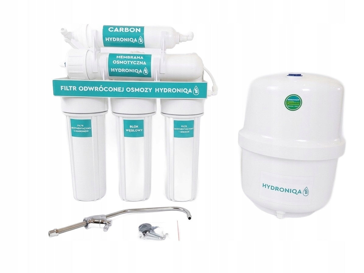 Water filter osmosis RO5 Hydroniqa 100 GPD mineralizer 12L