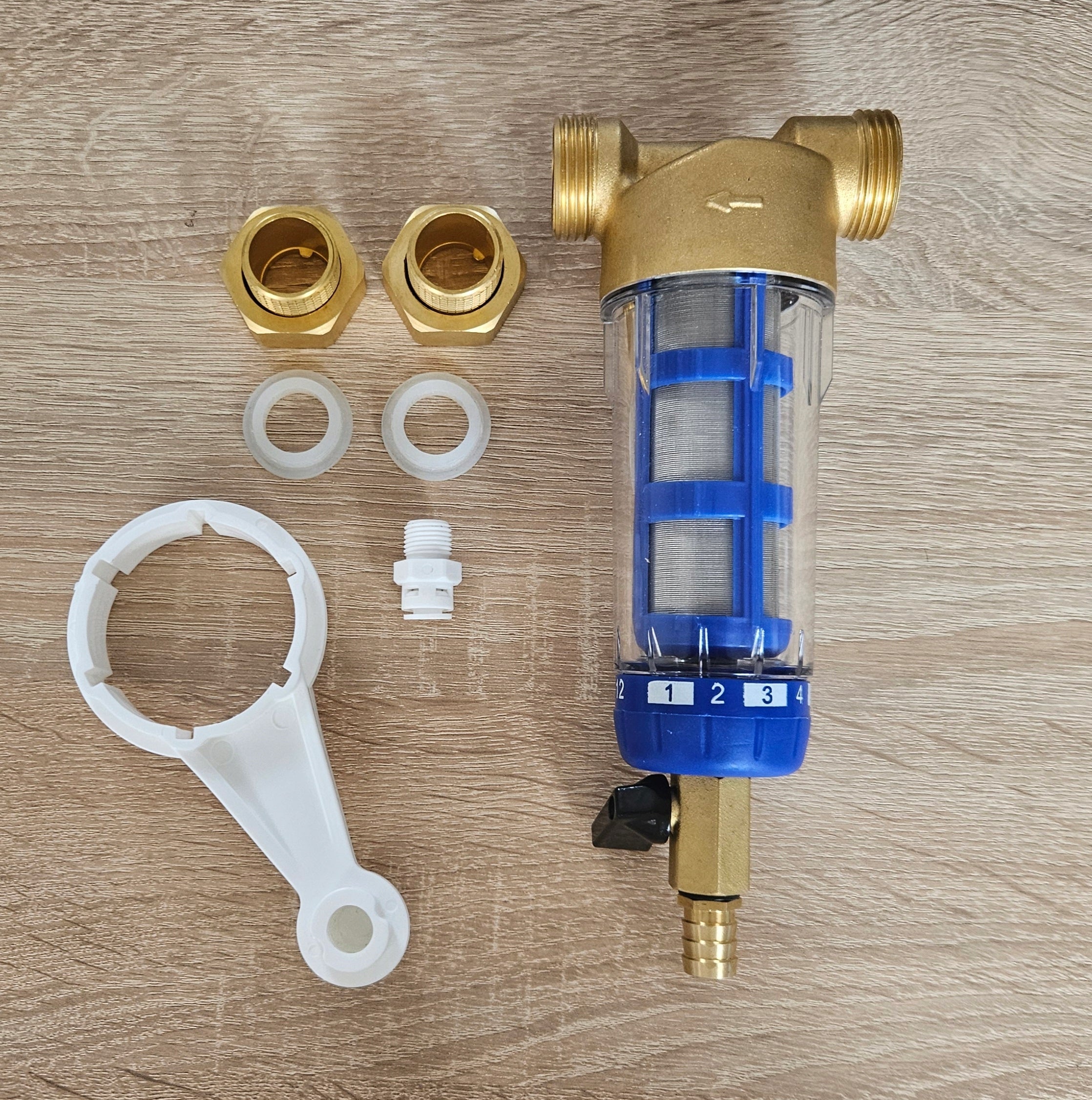 Water filter with 3/4" 1" connection complete with key KLARWOD Brand Klarwod