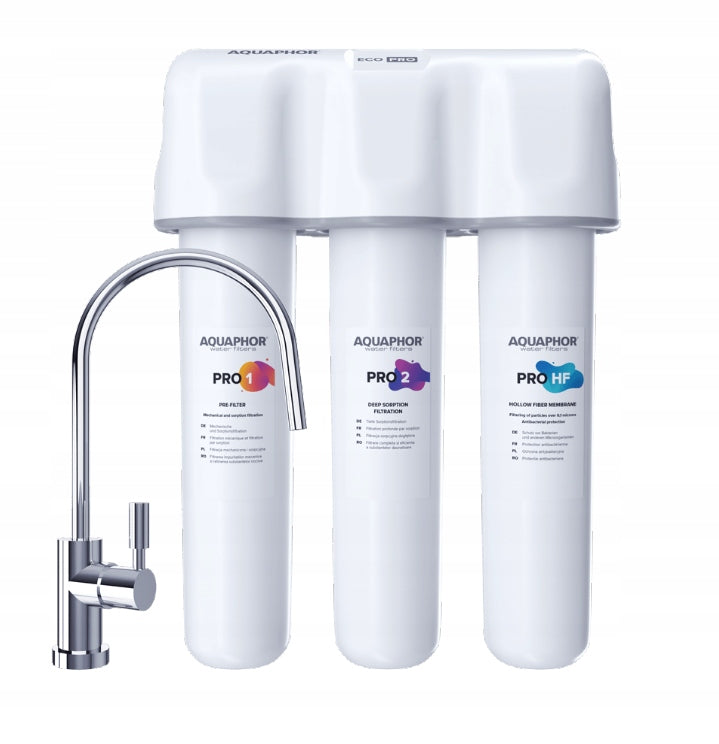 Water filter with sink tap AQUAPHOR ECO PRO antibacterial kitchen Packaging status original
