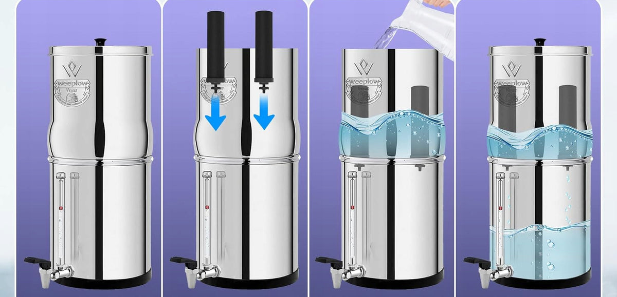Water filtration system Weeplow Venus AISI 304 8,5 l with 2 cartridges water filter Manufacturer code B0CBVHBWP7