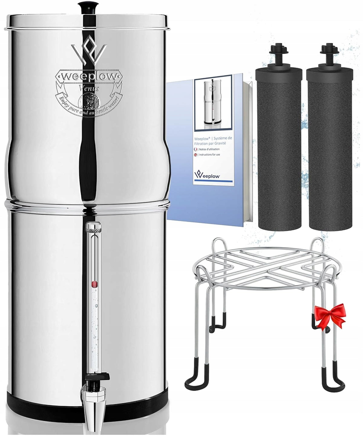 Water filtration system Weeplow Venus AISI 304 8,5 l with 2 cartridges water filter