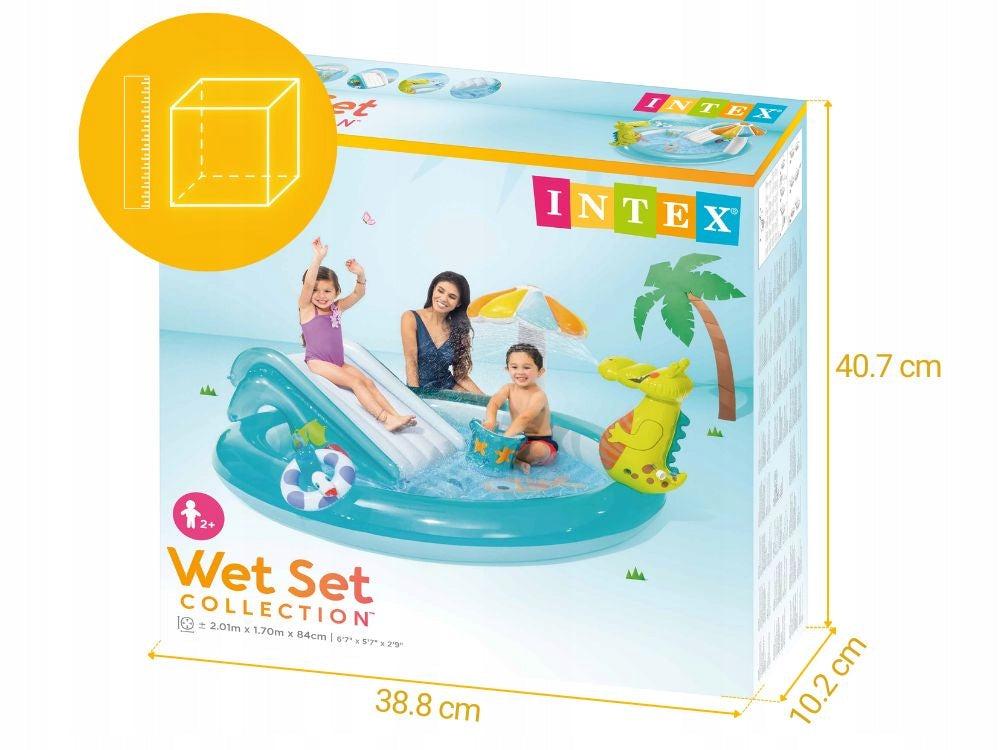 Water playground ALLIGATOR Swimming pool Intex 57165 Inflatable Slide MODEL 2026 Brand Intex