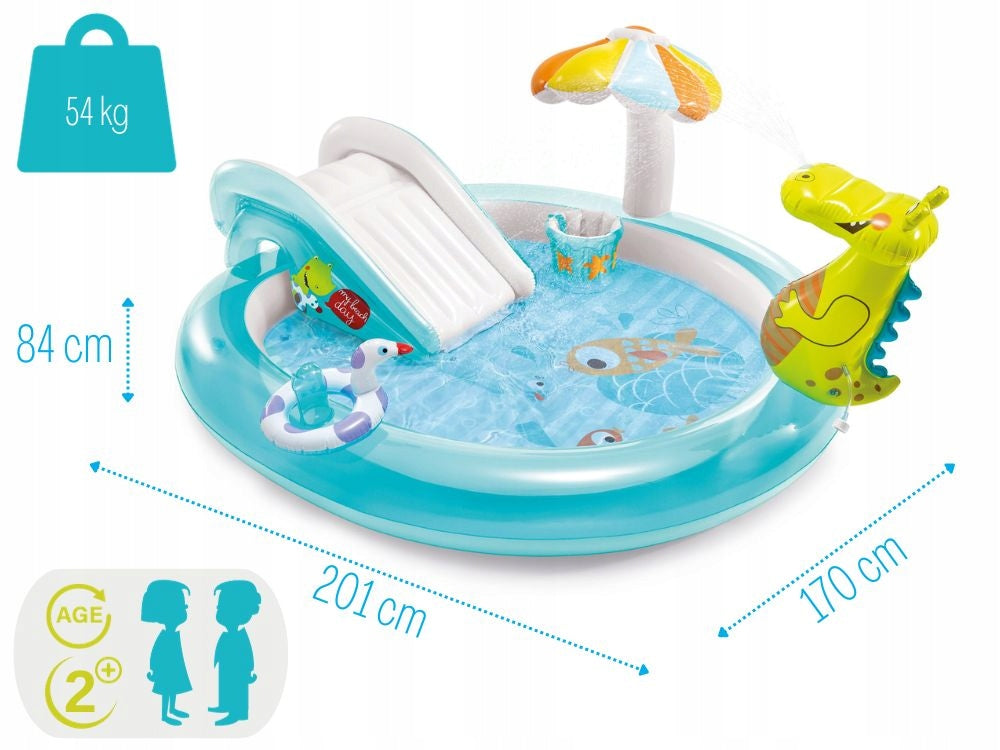 Water playground ALLIGATOR Swimming pool Intex 57165 Inflatable Slide MODEL 2026 Packaging status original