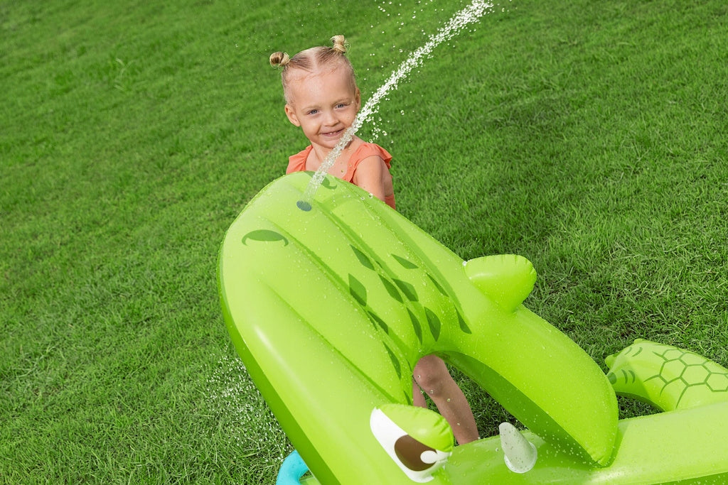 Water playground CROCODILE 234x163x87 Bestway SLIDE ACCESSORIES SHOWER TRAY Shape oval