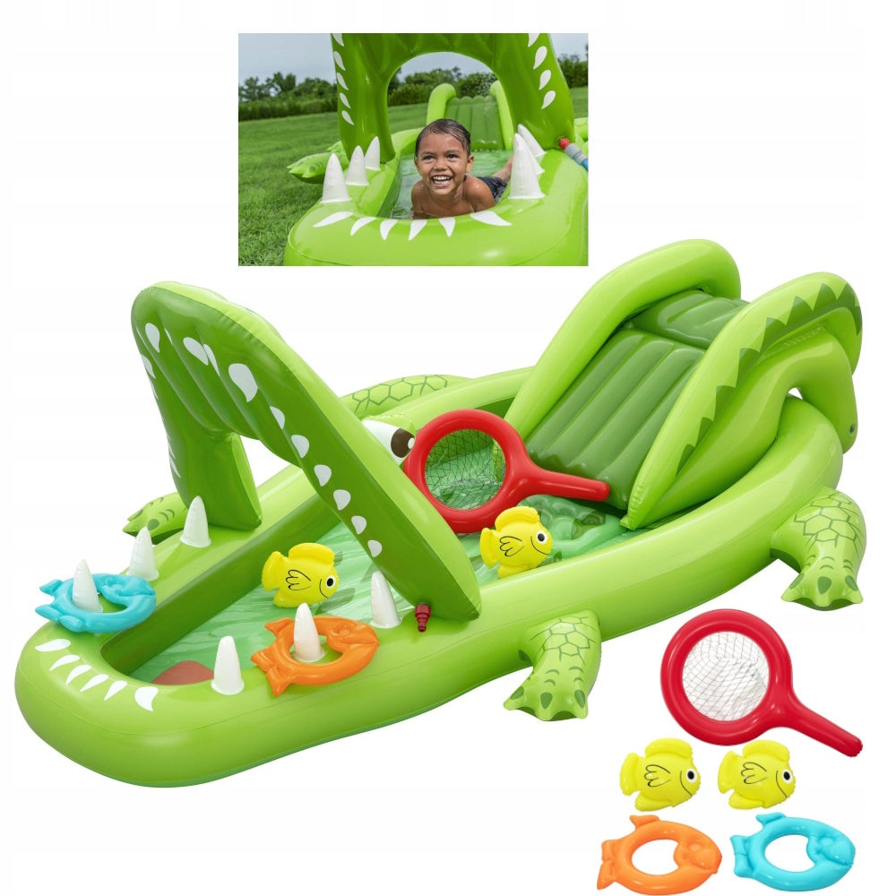 Water playground CROCODILE 234x163x87 Bestway SLIDE ACCESSORIES SHOWER TRAY