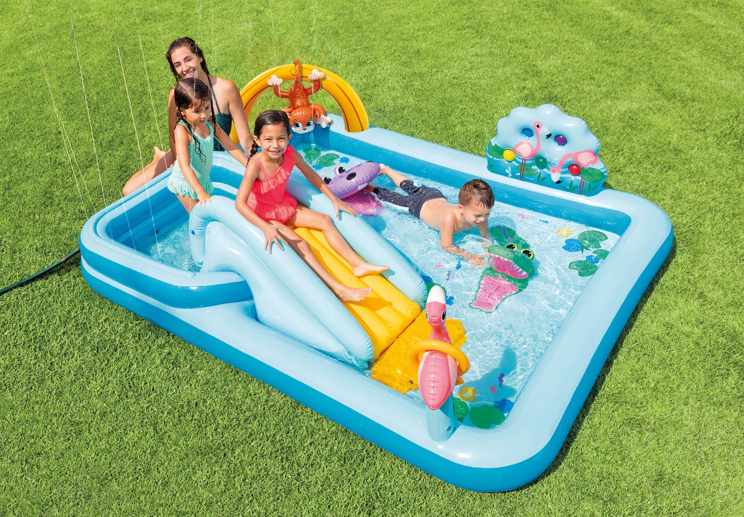 Water playground pool jungle slide Intex 57161 fountain ball Brand Intex