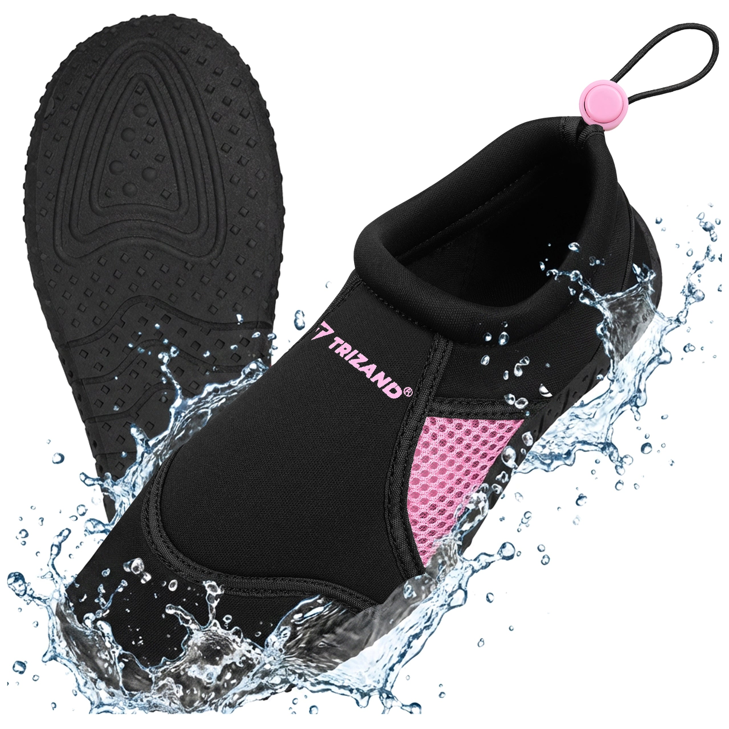 Water shoes black and pink - size 39 5mm Trizand Trizand