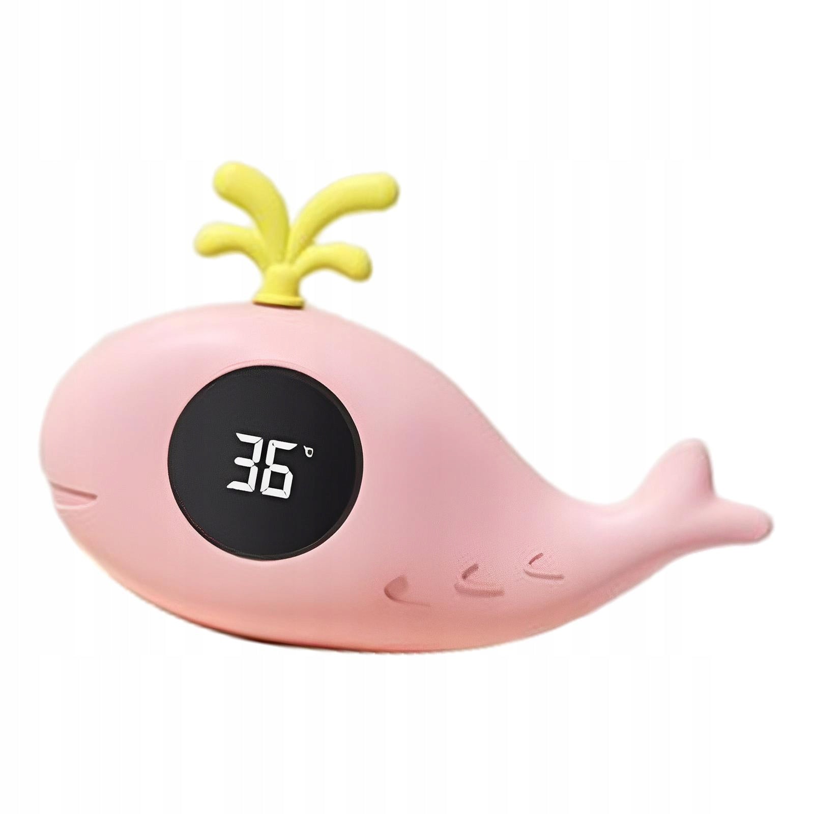 Water temperature Sensor Highly Sensitive Cute Animal Shape Whales Pink