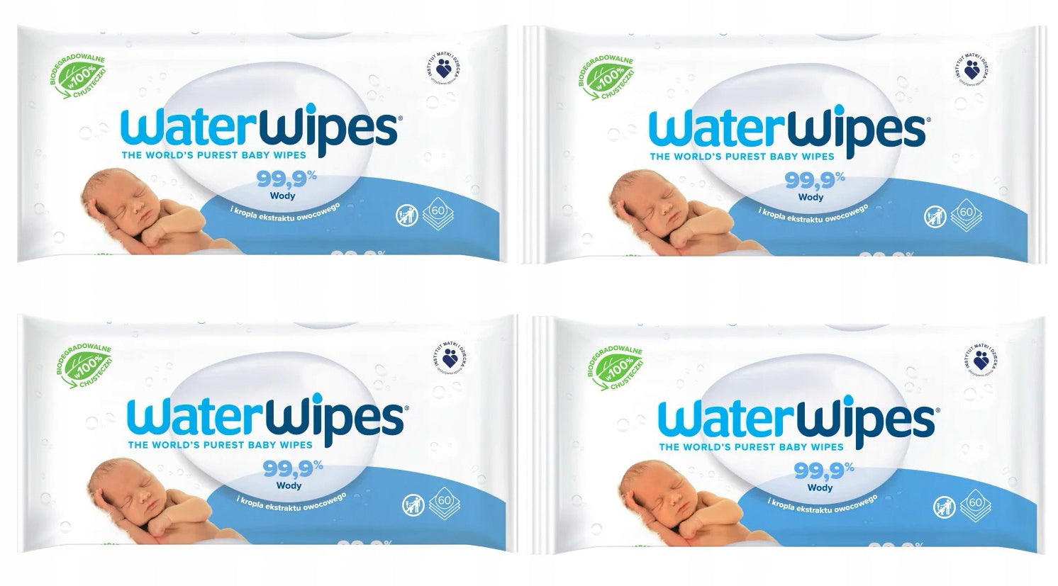 WaterWipes BIO wet wipes 4 x 60 pcs.