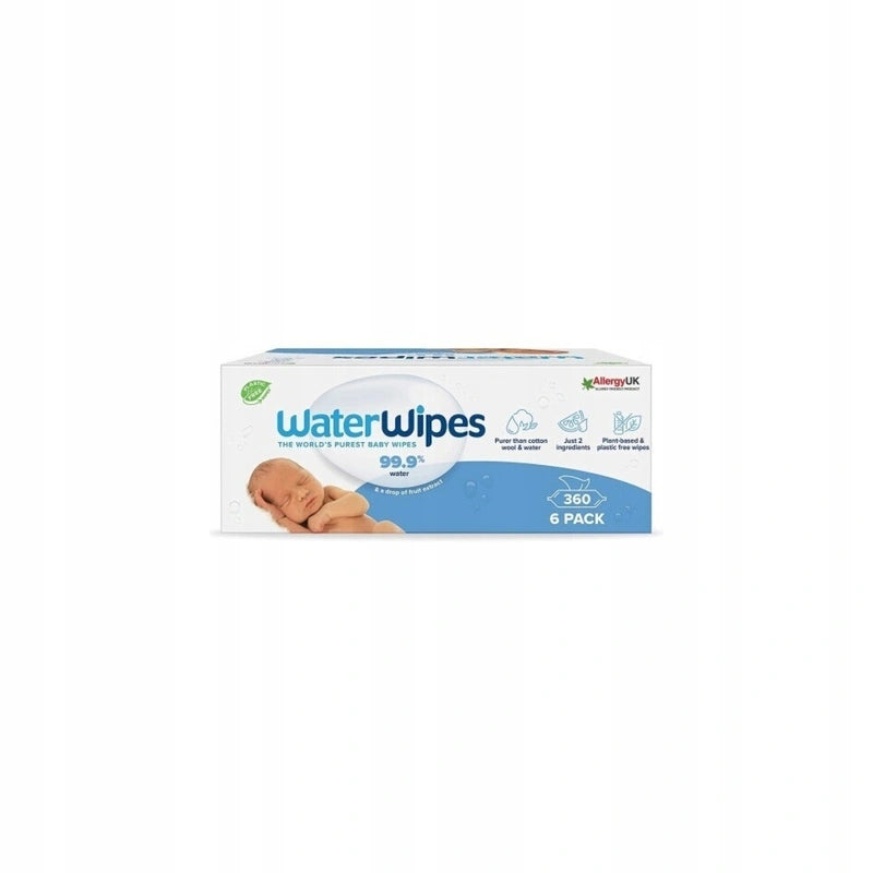 WaterWipes BIO wet wipes baby skin cleansing 6 × 60 pieces