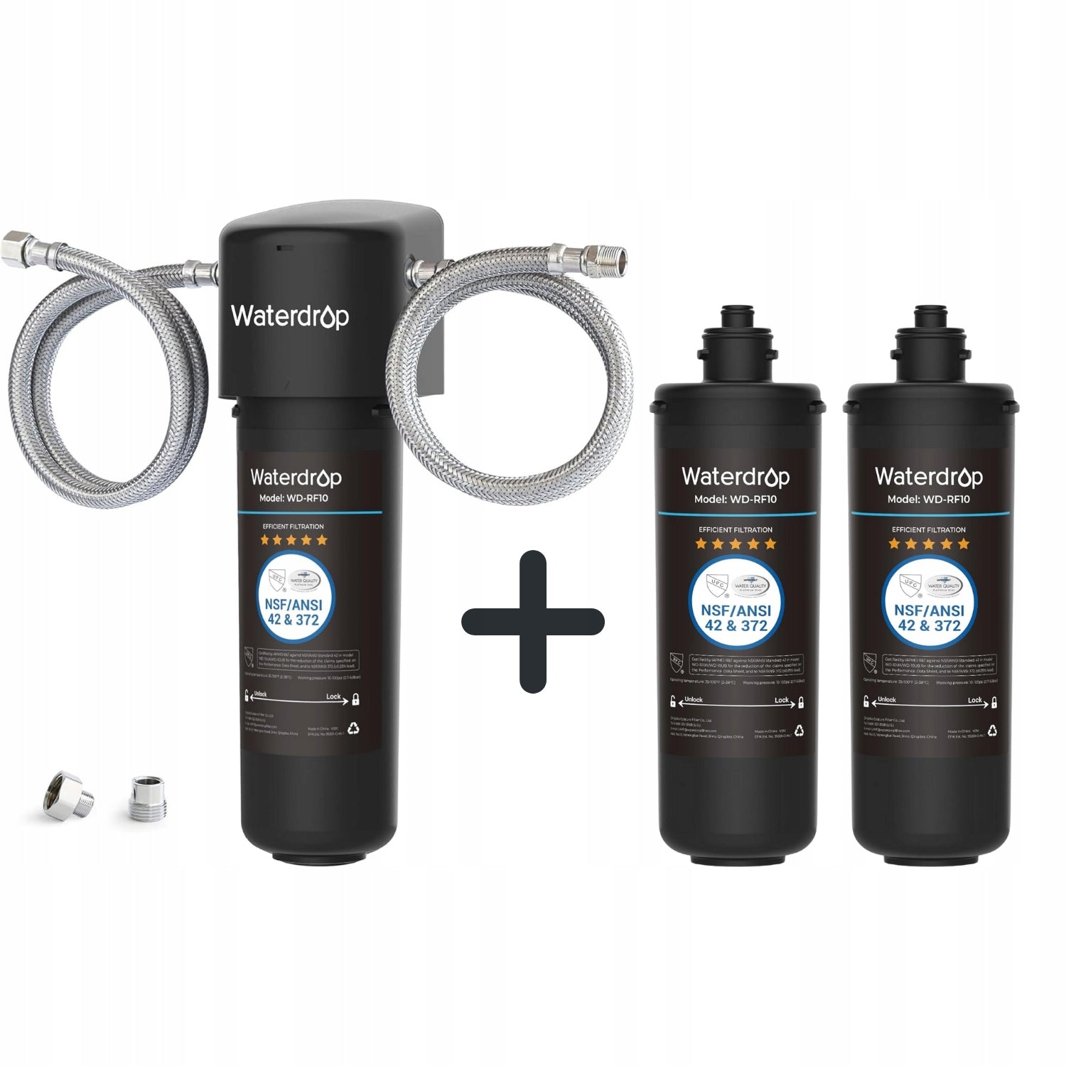 Waterdrop 10UA Under-Sink Water Filter System With 2 Filters