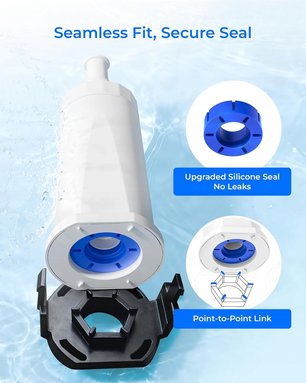 Waterdrop Filter, Replacement for Sage Barista Express Pro Water Filter (6) Manufacturer code WD-C14-6-AL-OF