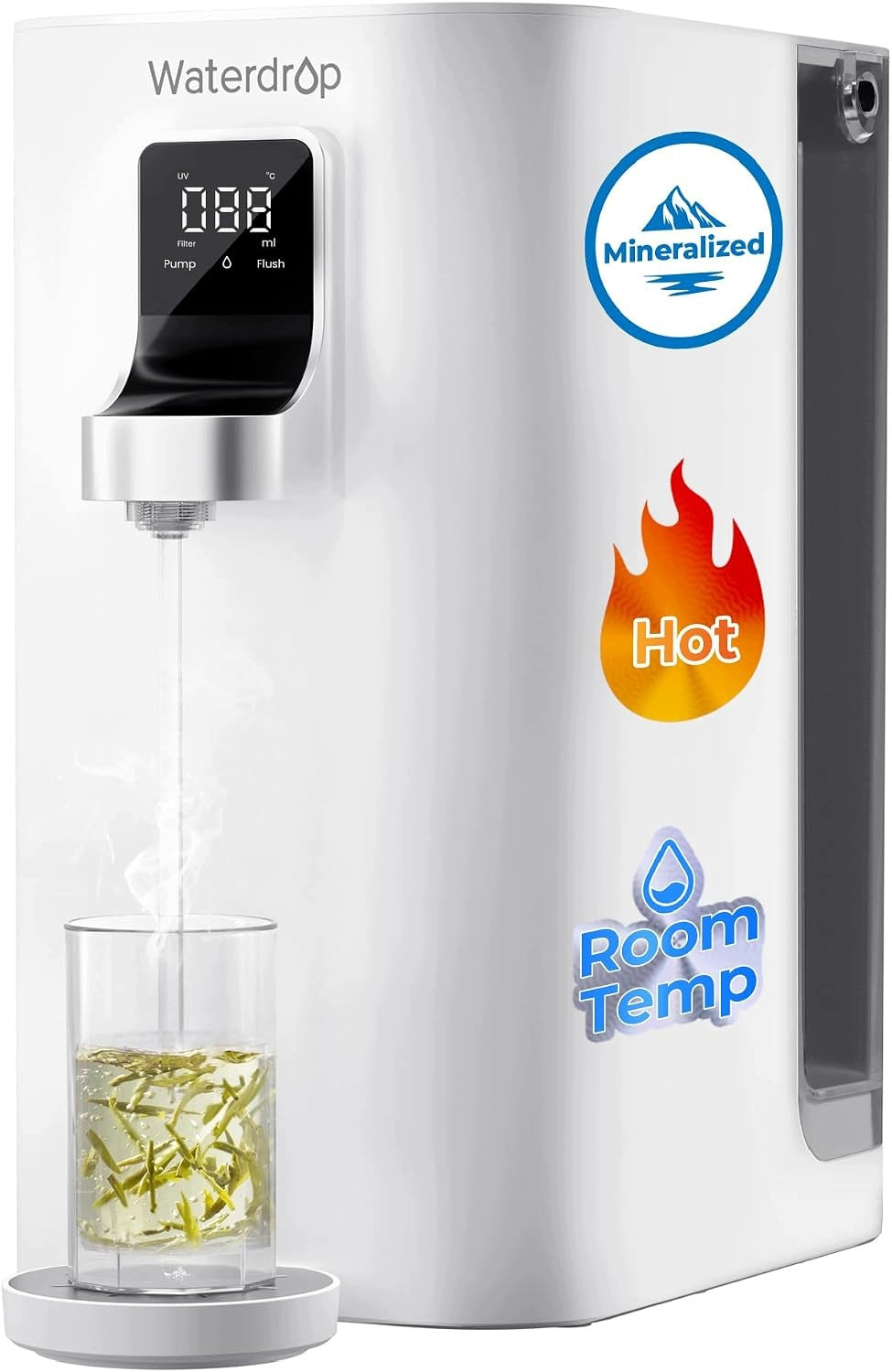Waterdrop K19-HG RO Countertop Water Filter System, Instant Hot, Minerals