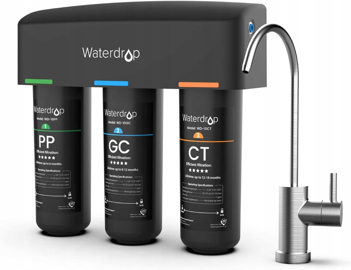 Waterdrop WD-TSB water filtration system, NSF/ANSI 42 certified