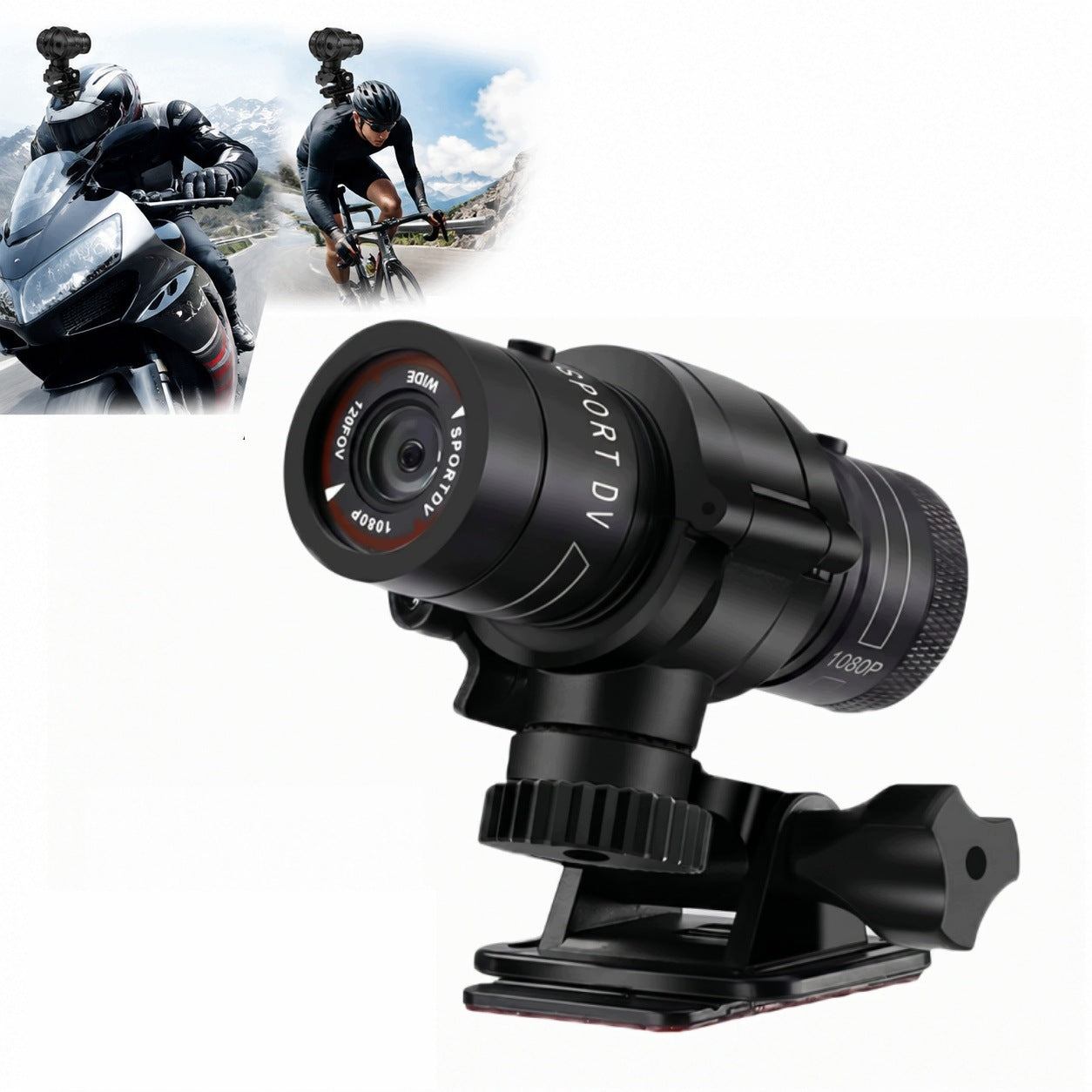 Waterproof Action Camera 1080p 120° Wide Angle 2.5h