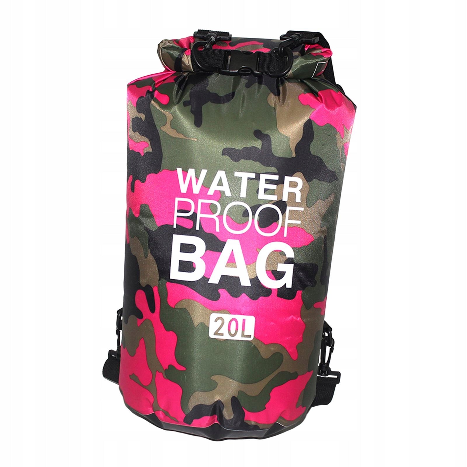 Waterproof Backpack, Dry Bag Shoulder Bag, Dry Floating Gear Sack Roll 20L Model Spływy kajakowe Rafting Pływająca wodoodporna