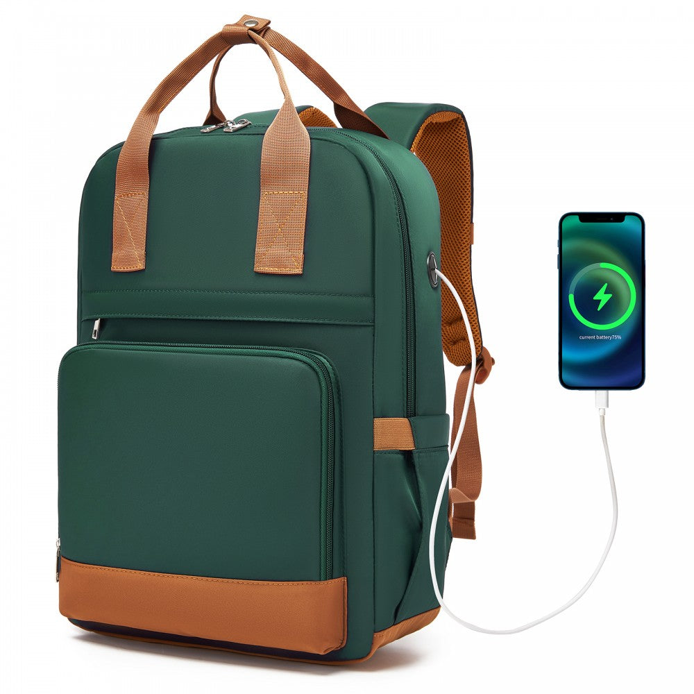 Waterproof Backpack for airplane 40x30x20 cm women's RYANAIR green Oliver